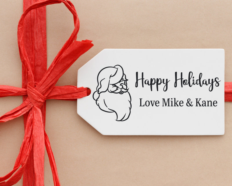 Custom Christmas Gift Tag Stamp Personalised